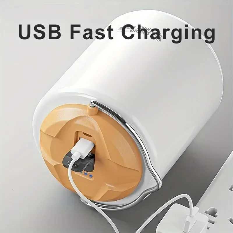 Mini Rechargeable LED Camping Lantern Soft Light Emergency Portable Tent Lighting with Hook Super Bright Canopy Lighting M251115