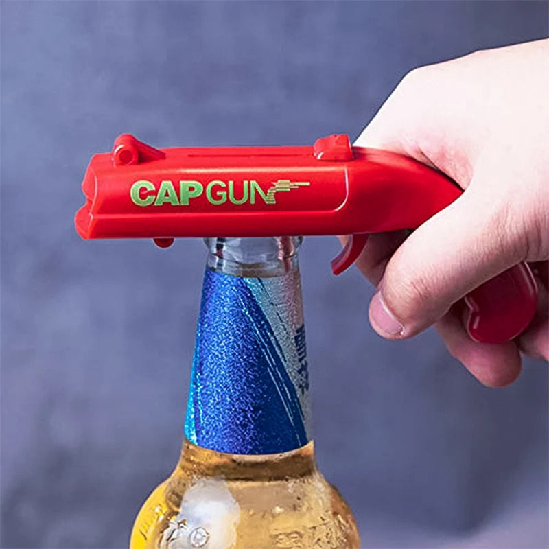 Creative Portable Cap Gun Bottle Opener Beer Bottles Open Capgun Drinking Opening Shooter Bar Outdoor Celebration 250414
