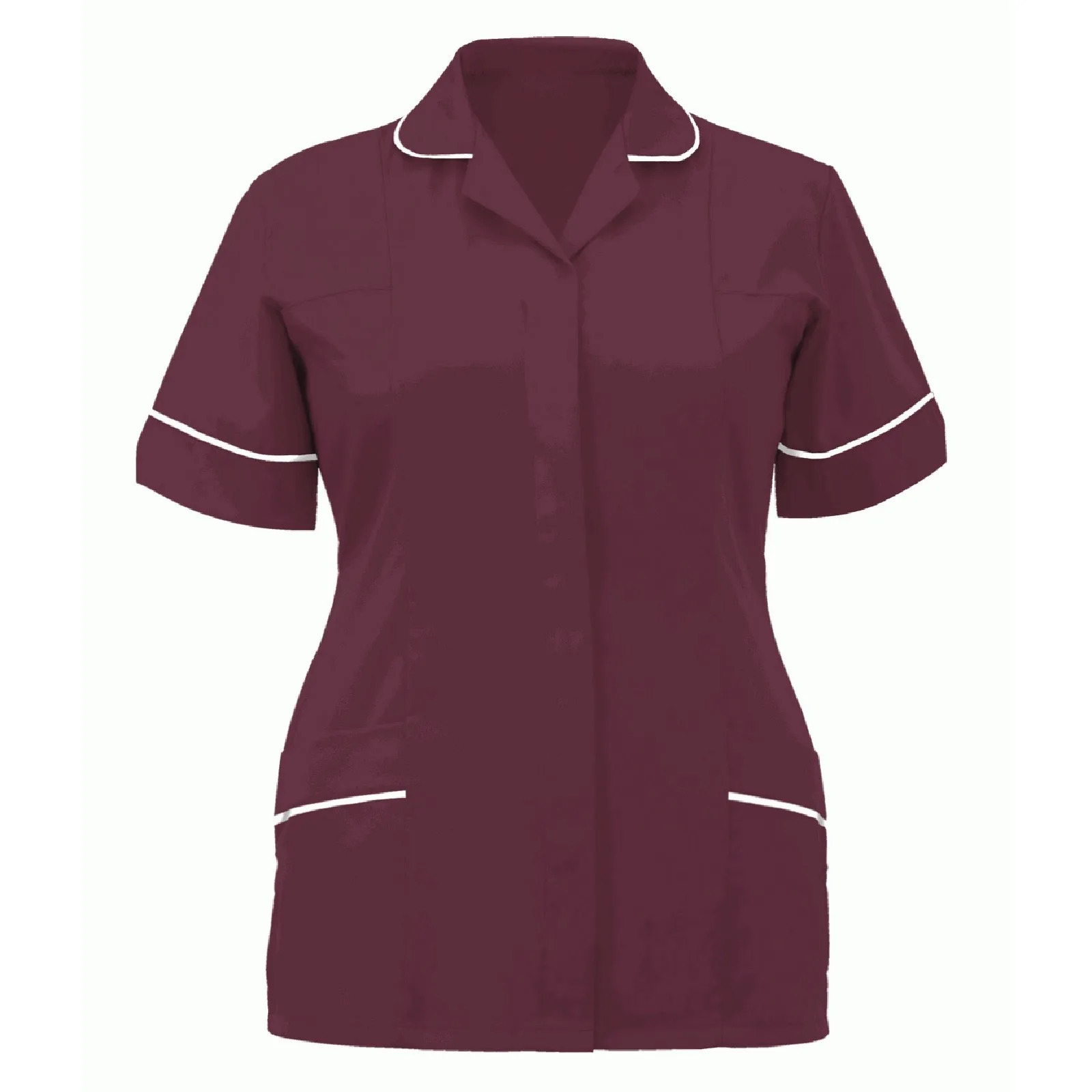 Women Nurses Tunic Uniform Clinic Carer Lapel Protective Clothing Tops Summer Ladies Plus Size Sexy Scrub Work Nurse Uniform 250415