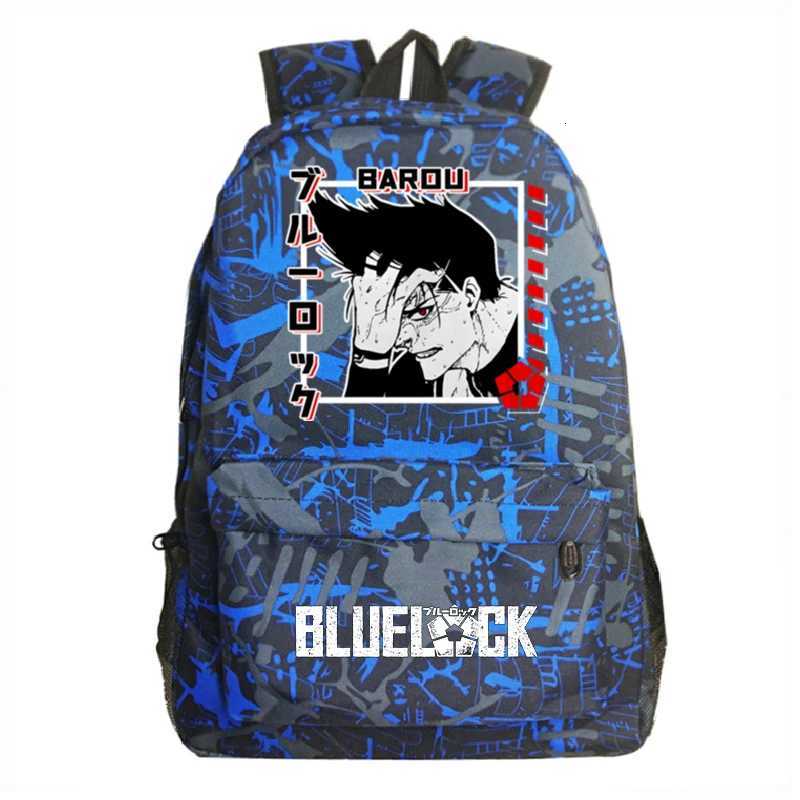 Hot Anime BLUE LOCK Fashion Backpack Nagi Isagi Yoichi Graphic School Bags Cosplay Travel Rucksack Boys Girls Cartoon BookbagW251114