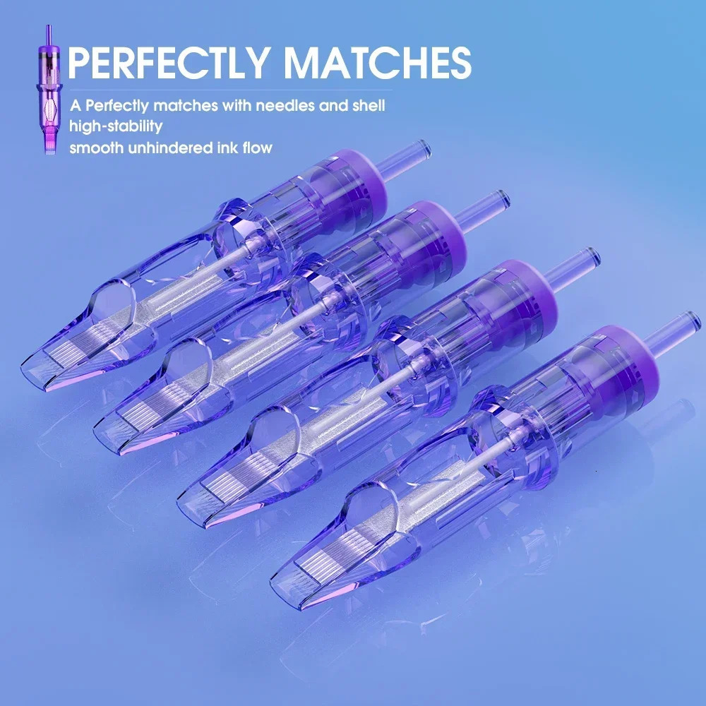 20 pcs Sterilized Dragonhawk Pro Cartridge Needles Round Magnum RM Permanent Makeup Needles Tattoo Cartridge Needles Accessories 250409
