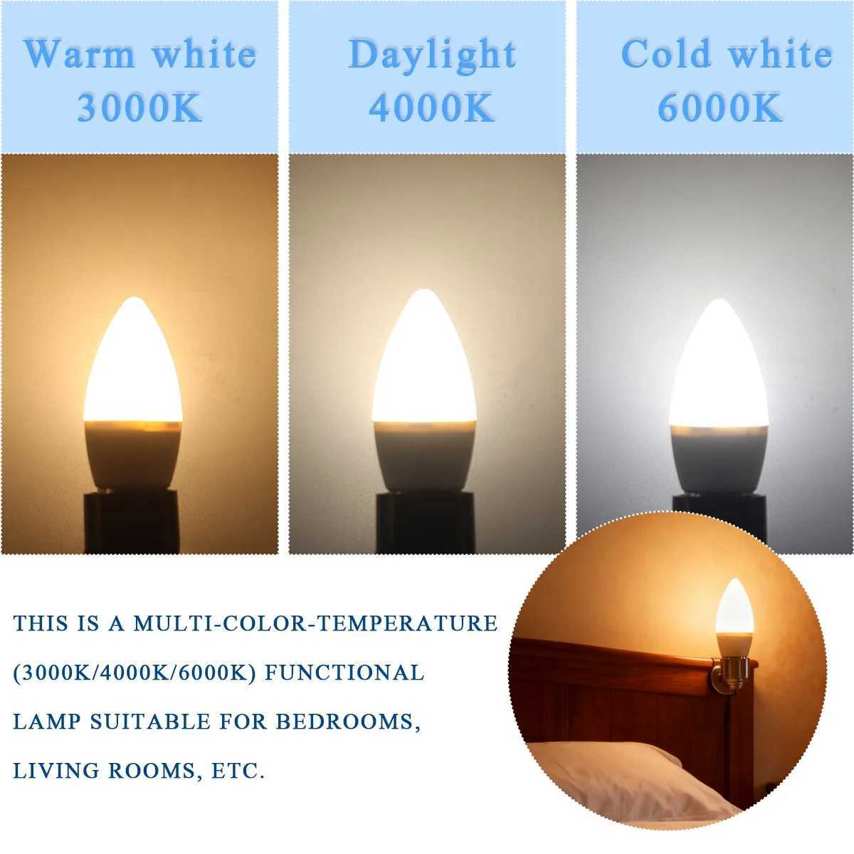 2pcs E14 LED Bulb Lamps G45 C37 T37 R50 AC 220V 240V 3W 7W 9W No Flicker hight cri Lamp for Home Bedroom energy-saving bulbs C251115