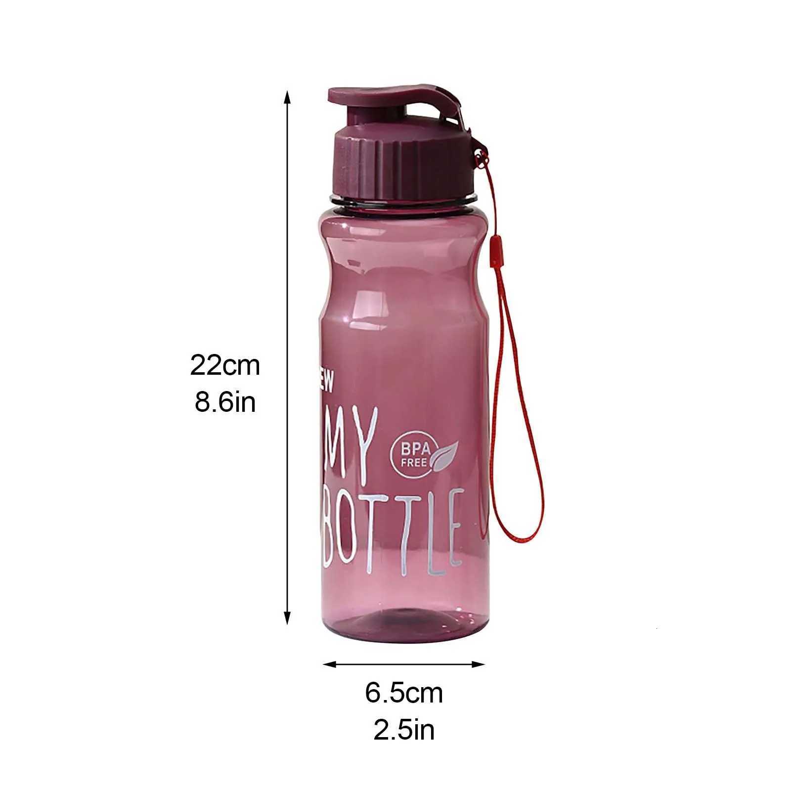 Transparent Water Bottle Portable Sport Cup for Drinking Kitchen Tools 650ML Water Bottle For School Gym Travel Girl BoyW251114