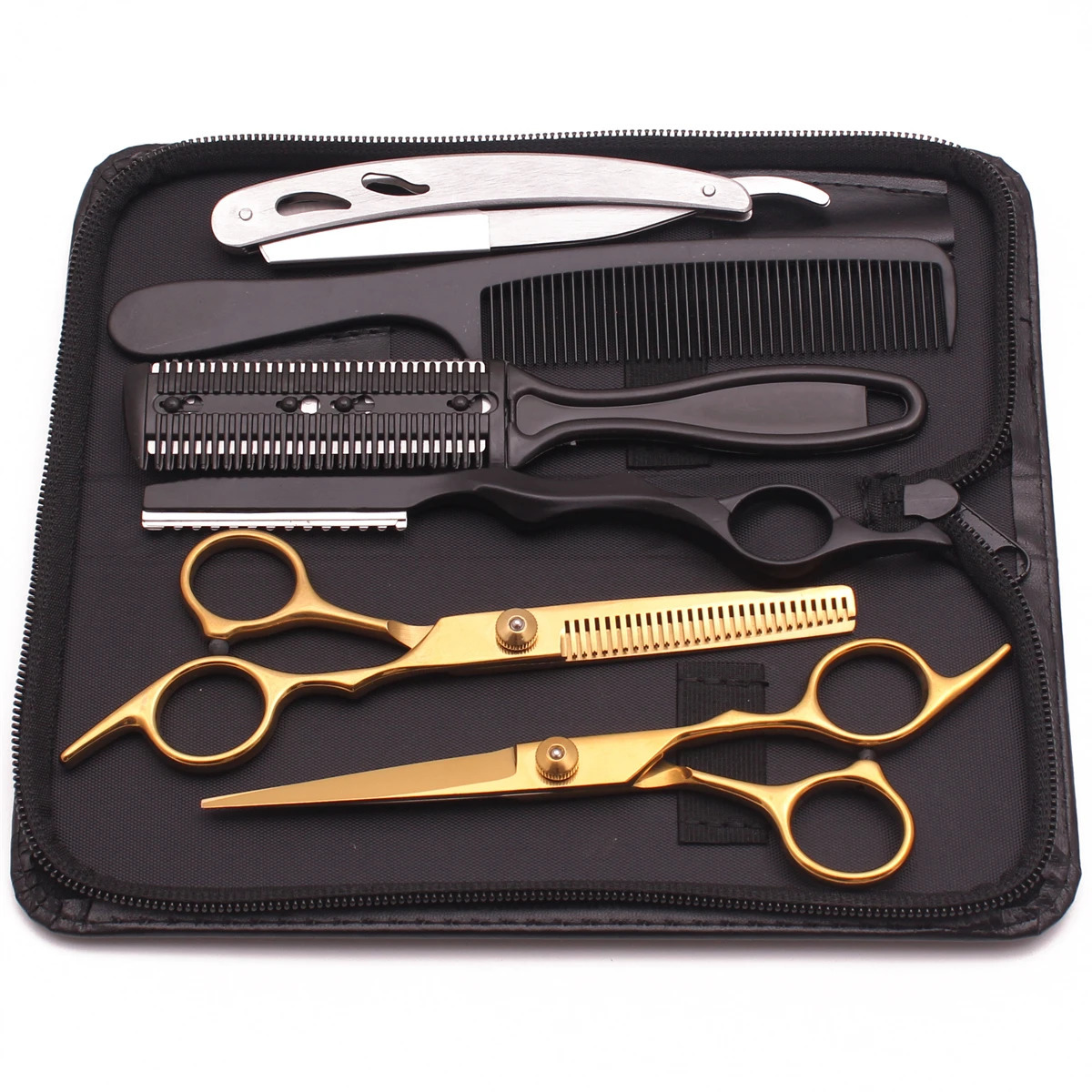 Hairdressing Scissors 6 Japan Stainless Hair Cutting Scissors Thinning Shears Barber Shop Haircut Set Styling Tool Drop 250414