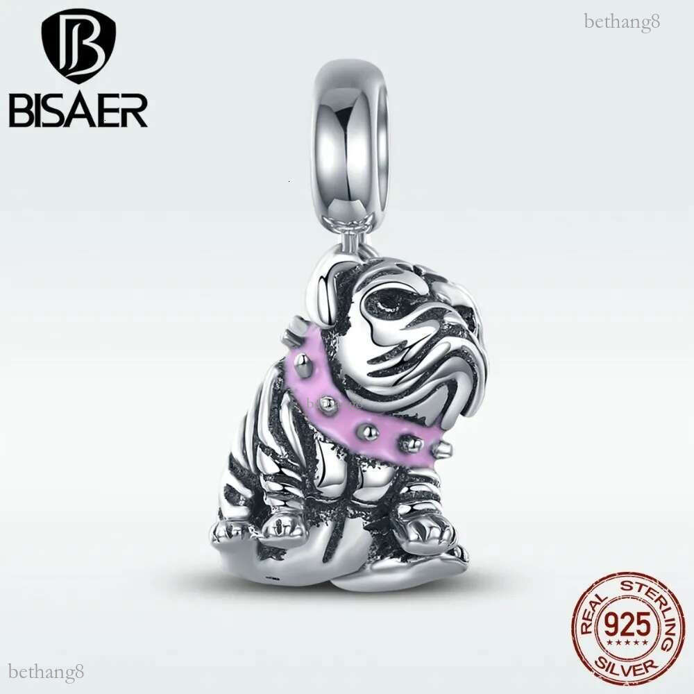 Authentic 100% 925 Sterling Silver Cute Animal English Bulldog French Pendant Bead Fit Original Charms Bracelet Jewelry Making CJ191116