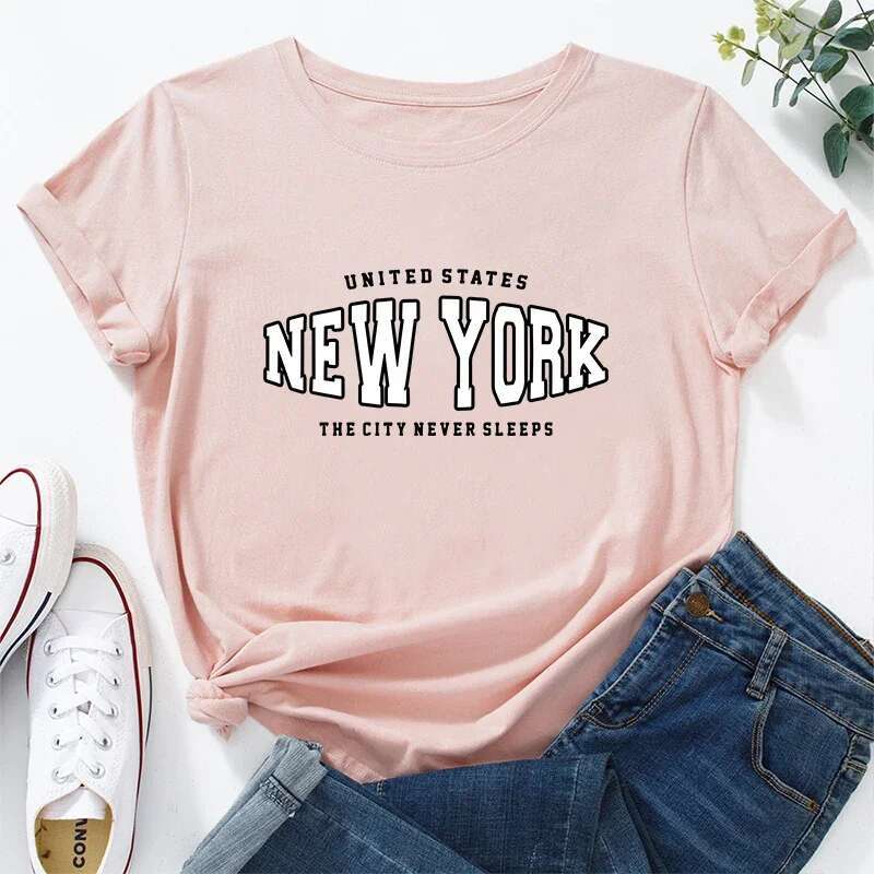 Hot Sales Summer Women's Cotton Loose T-shirt Short Sleeve Casual Comfortable Daily Fashion Outdoors Jogging High Quality Simple
