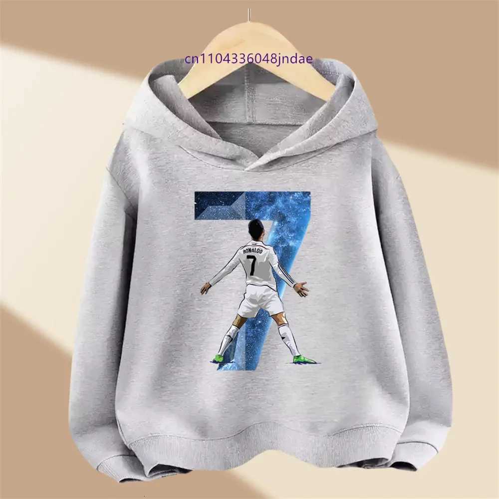Brand Childrens Clothing Casual Kids Hoodie Spring and Autumn Sports Sweatshirt for Boys and Girls Ronaldo Printed PulloverW251115