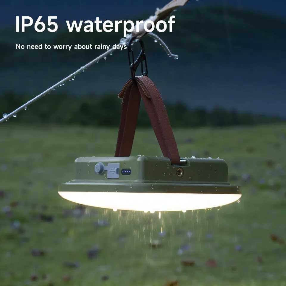 MOSLIGHTING Camping Lantern 24W PD Fast Charging Outdoor Portable Flashlight Work Light with 5 Modes Dimmable Hanging Tent Lamp M251115