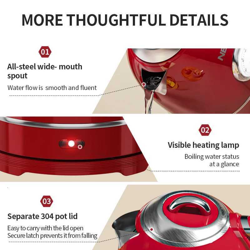 European-style retro electric kettle 13L large capacity constant temperature and heat preservation a great home item Y251114