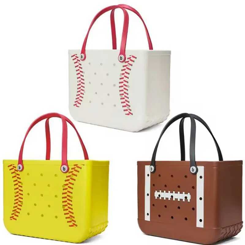 1 piece EVA beach bag large capacity waterproof mesh handbag portable travel sports equipment organizer wear-resistant design W250415