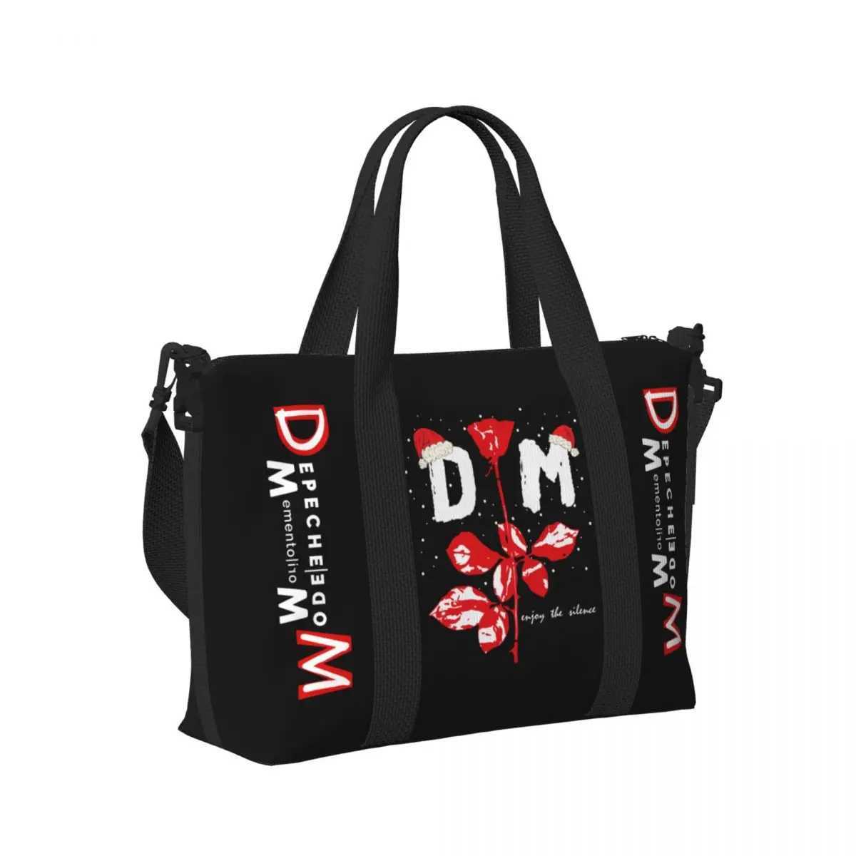 Customized Depeche Cool Mode Handbag Womens Large Capacity DM Gym Beach Travel Bag W250415