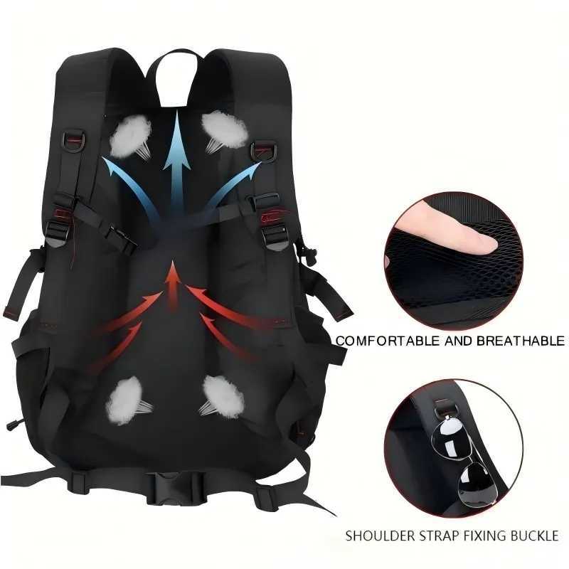 Large capacity backpack professional outdoor hiking and mountaineering bag lightweight and waterproof travel bag usb interfaceW251114