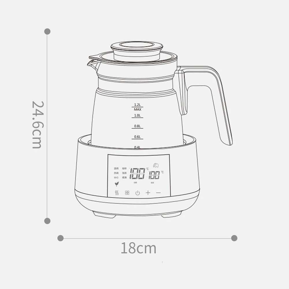 12L Electric Water Kettle Infant Thermostatic Milk Regulator Baby Kettle Keep Warm 24 Hours Smart Insulation Pot Milk Warmer Y251114