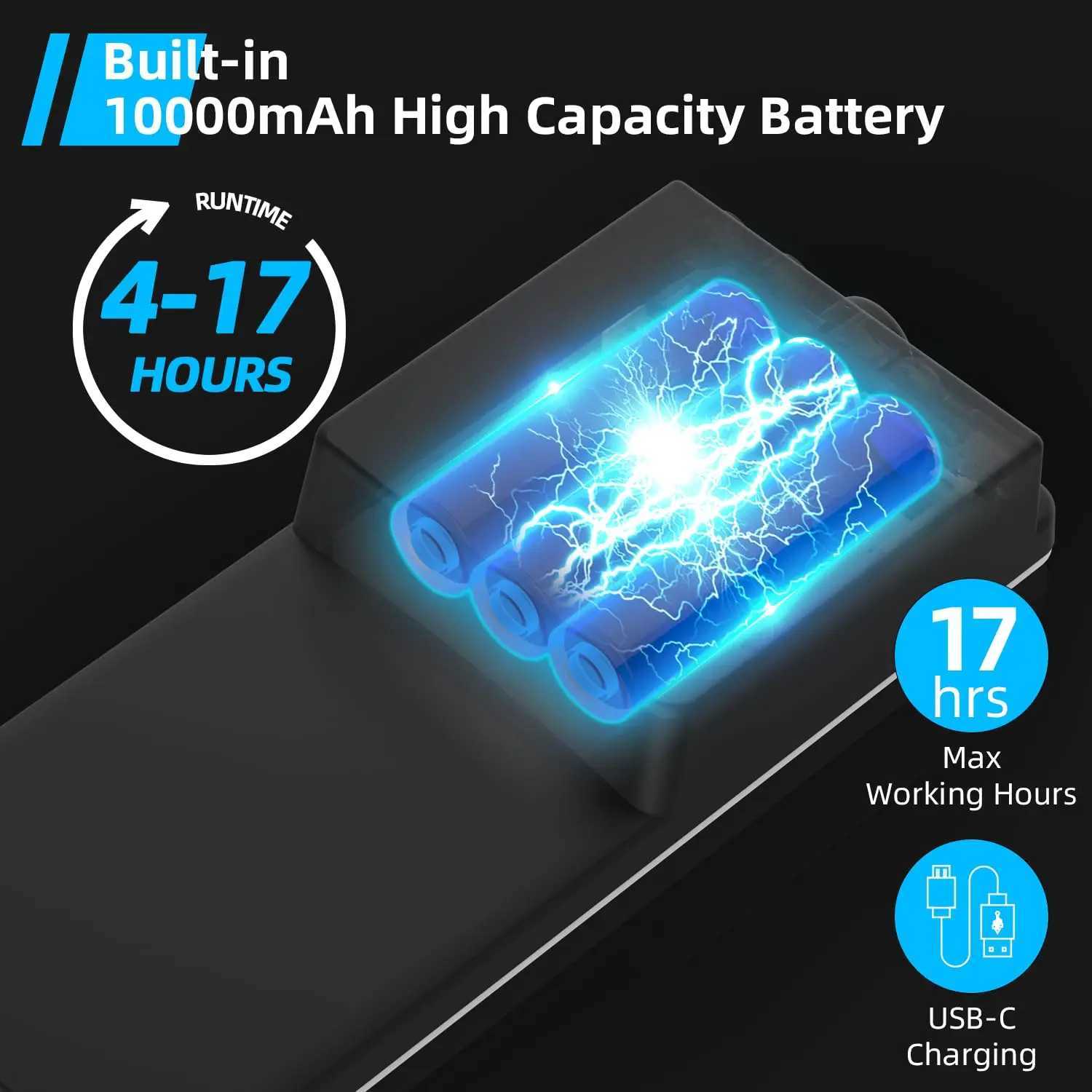 Camping Light Telescoping Lantern Light 10000mAh Rechargable 2500 Lumen Work Lights Adjustable Metal Telescoping Tripod 6Ft M251115