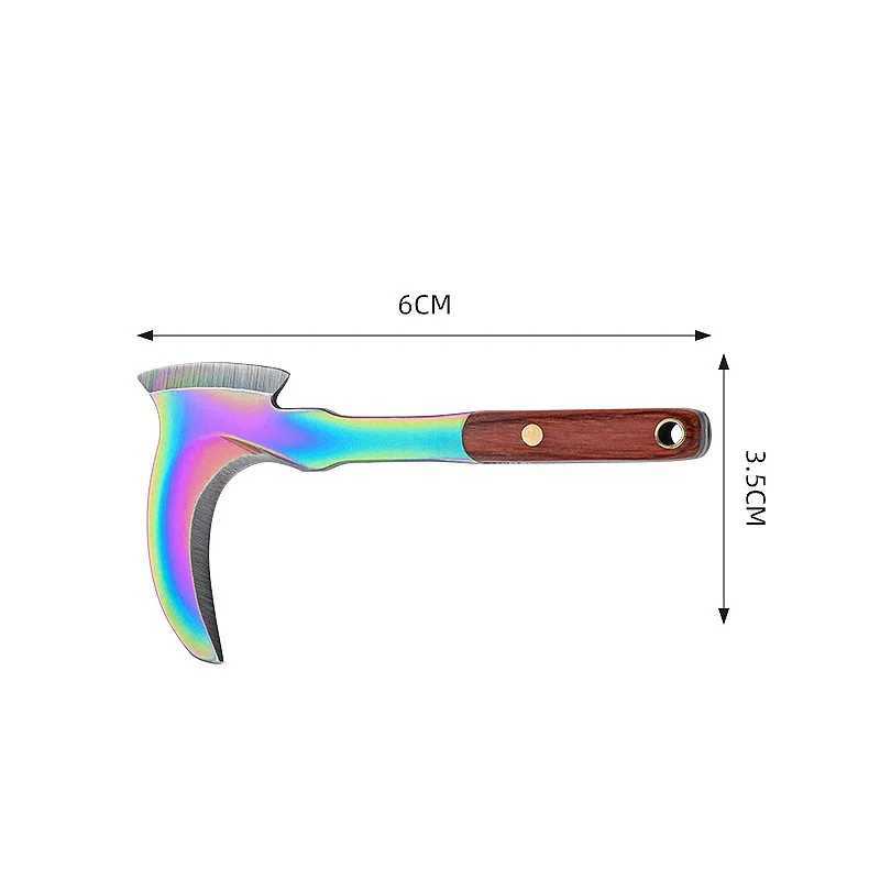 Mini sickle pendant keychain mini vegetable knife suspension keychain holder car keychain outdoor camping tool keychain M250415