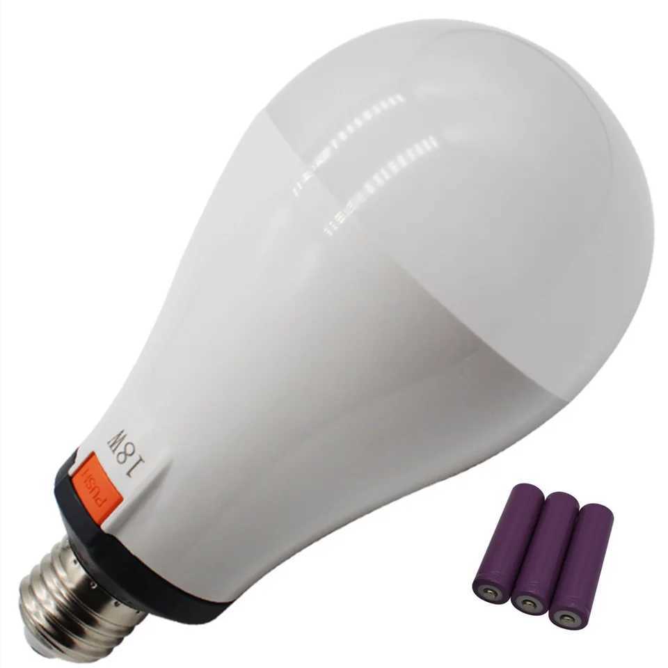 18650 Removable Battery Outdoor Camping Rechargeable Bulb Power AC 85-265V Lighting 5-8 Hours LED Emergency Bulb C251115