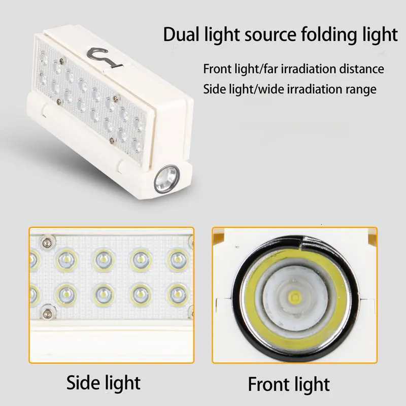 Solar Power LED Camping Lamp 90 Folding Portable Flashlight Lantern Outdoor Hiking Adventure Fishing Emergency Tent Light M251115