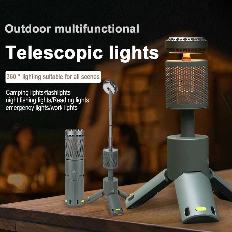 LED camping waterproof vintage light rechargeable lantern tent hanging ambient light IPX4 waterproof portable camping light M251115