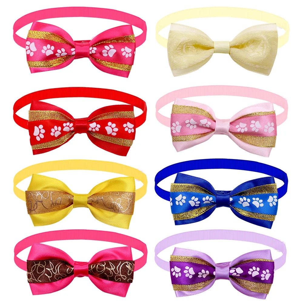 Bulk Popular Dog Bowtie For Small Dog Cat Bowtie Neckties Dogs Pets Grooming Accessories Fashion Bowties For Dogs ZZ