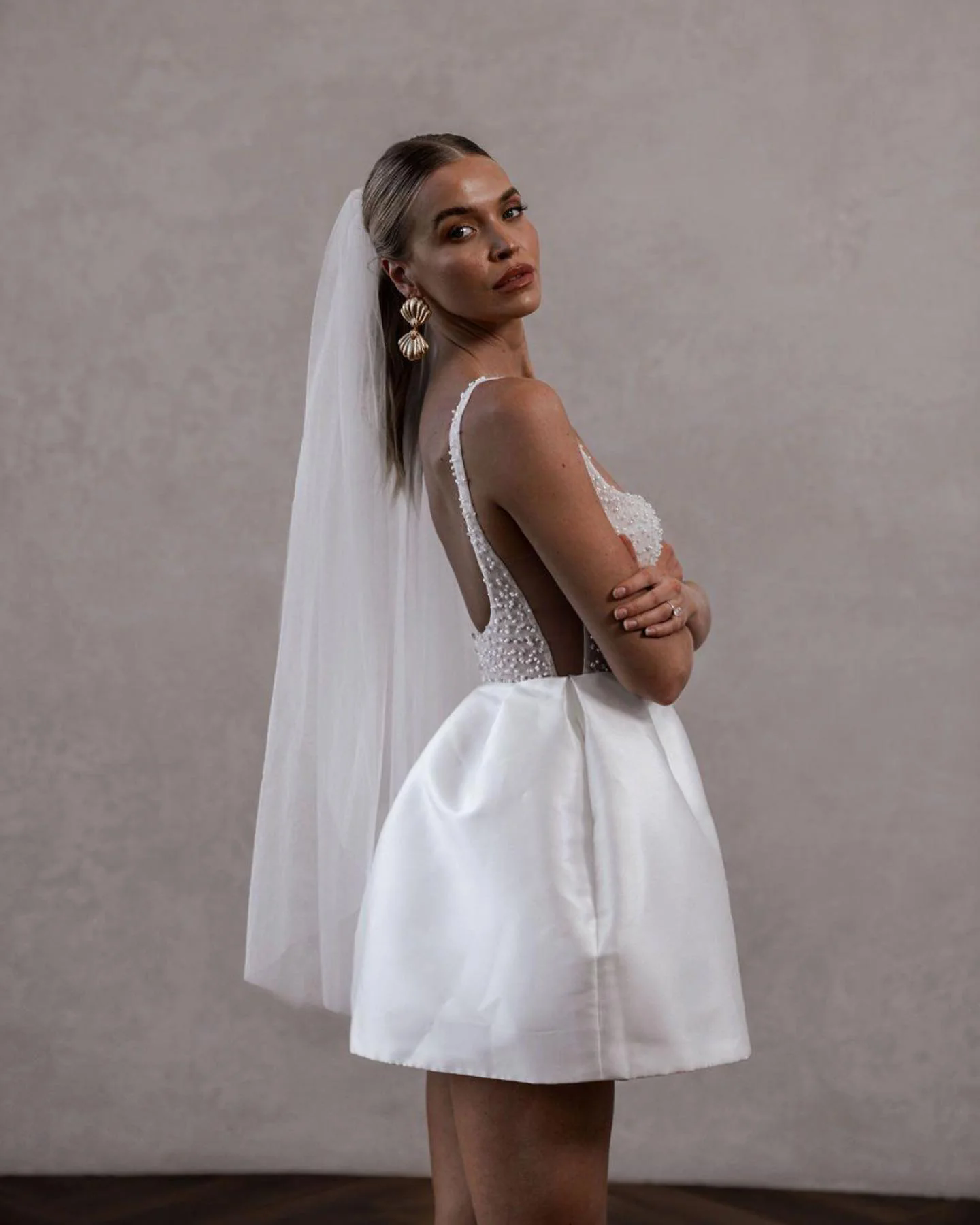 New Illusion Satin Mini Short Evening Dress 2025Spaghetti Backless Pearls Beaded Cutaway Sides Women Prom Formal Party Gowns Robe De Soiree