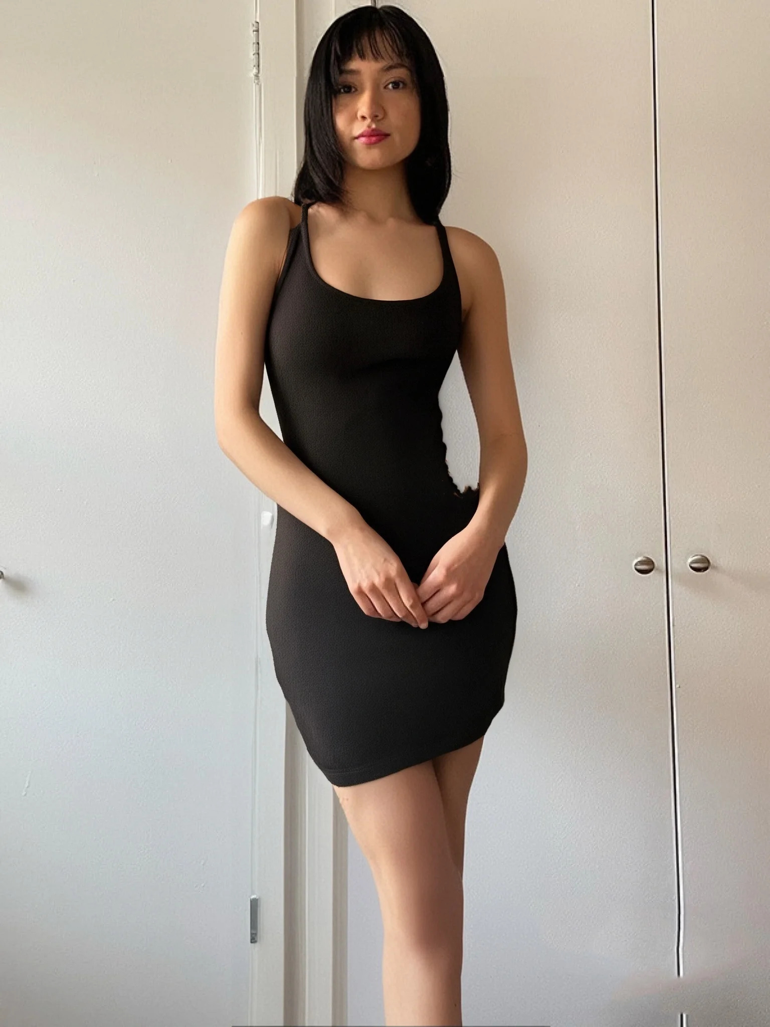 2025 Summer Short Dresses Fashion Women Grey Solid Basic Slim Fitting Sexy Sleeveless Bodycon Casual Strap Backless Vestidos 250415