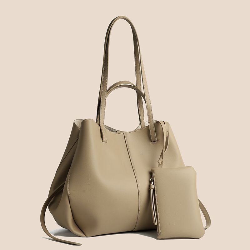 Women's Handbag Female Hand Underarm Two-Piece Set Of Large Capacity Ol Commuter Simple Child Bag