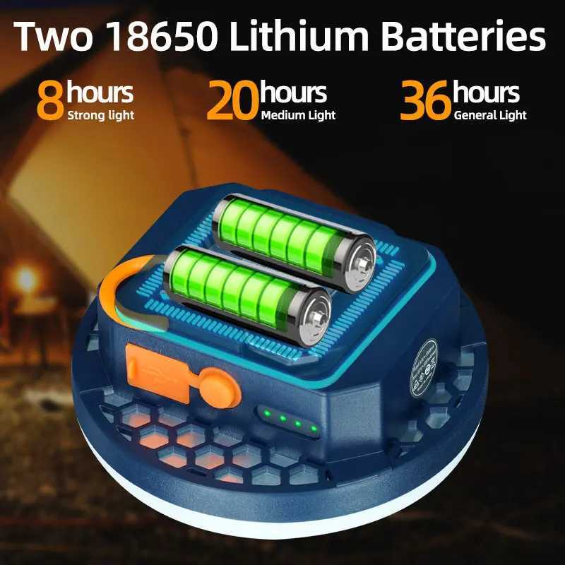 MOSLIGHTING 7200maH Rechargeable LED Camping Light Strong Lamp with Magnet Zoom Portable Flashlight Tent Lamp Work Home Lighting M251115