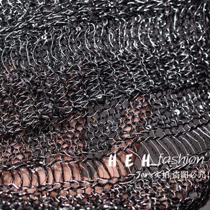 summer gold thread bright silk hollow camisole shiny thin sexy see-through top crop tops women tops for women 250415