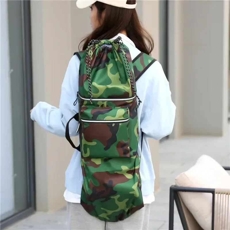 Skateboard Bag Double Rocker Lightweight Waterproof Yoga Bag Fitness Surfboard Bag Large Capacity Shoulder Flipper Bag 251114