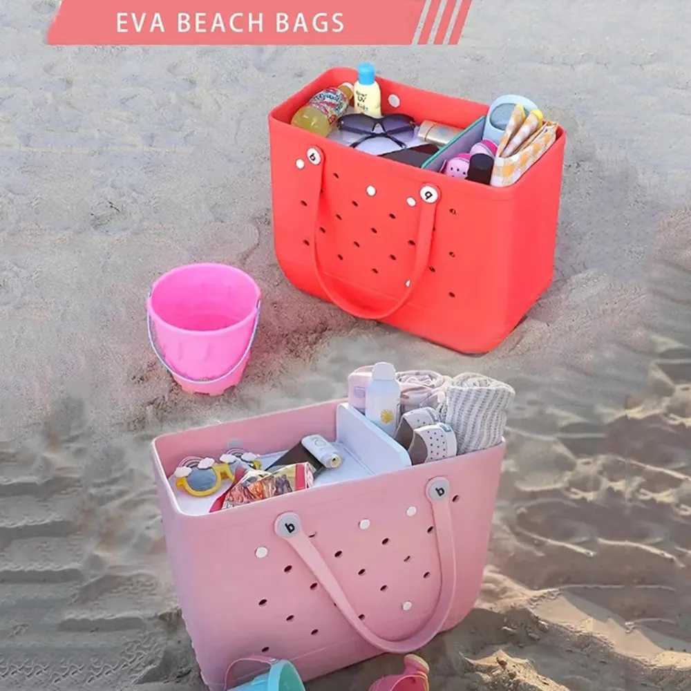 Large beach tote bag inserted into Borg bag divider tray accessories rubber jelly bag portable divider space organizer outdoor products W250415