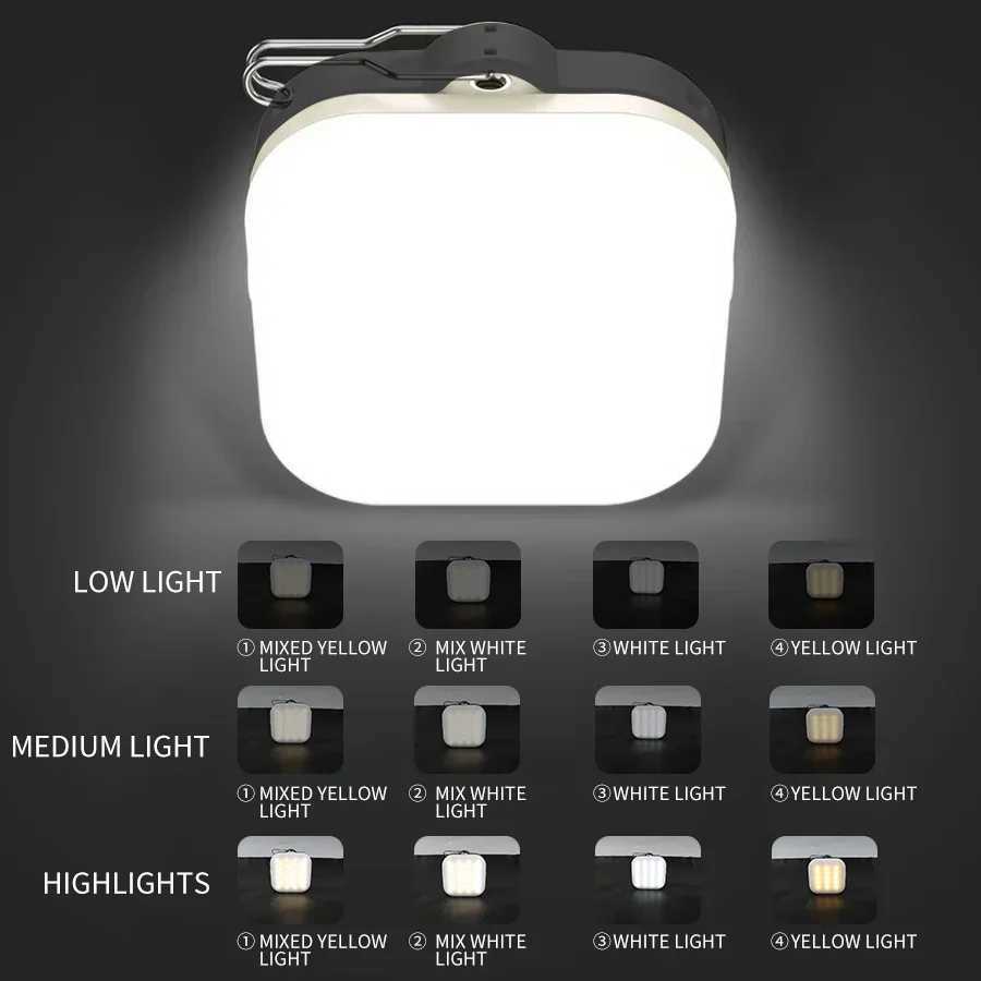 COB Floodlight Outdoor Tent LightBuilt-in 1200Mah Portable Camping LanternWaterproof Outdoor Camping Work Emergency Lighting M251115