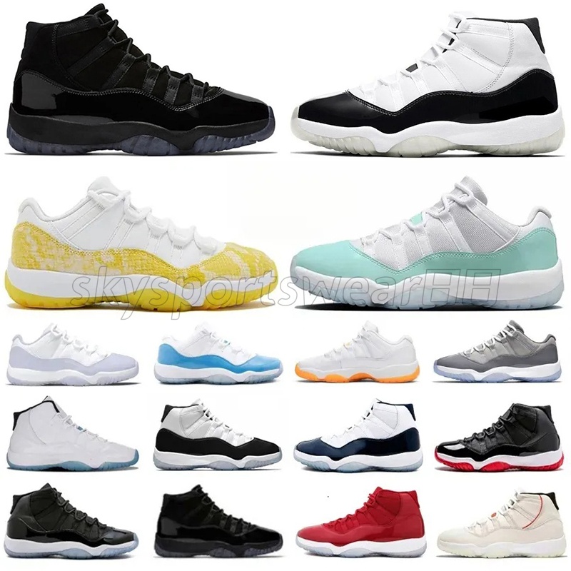 Local Warehouse Mens 11 11s Basketball Shoes Grey Red White Black Pink Blue For Men Women Outdoor Sneakers Low Womens Stock in USA High Sports Trainers H15