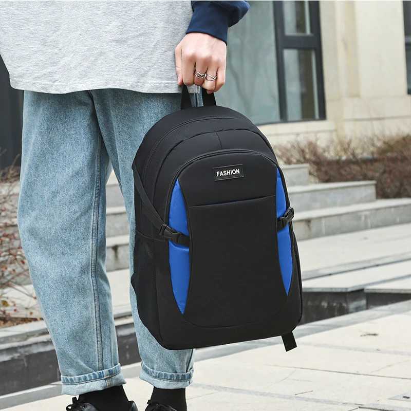 Dual-shoulder backpack mens bag computer bag large capacity multi-functional business trip travel bag for studyW251114
