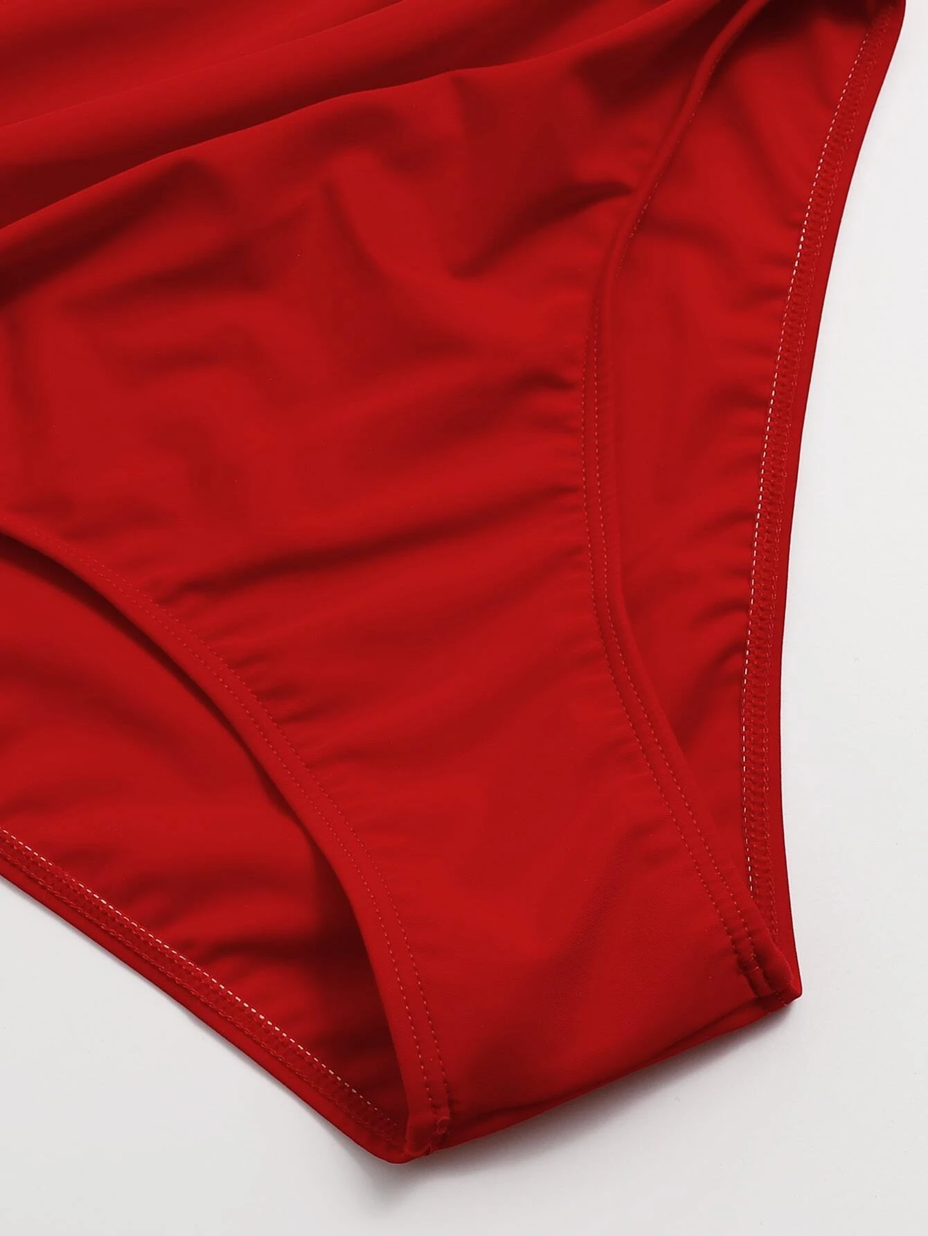 Womens Swimsuit The Hem Of The Skirt Is Wrinkled High Waist Modify The Waist Strappy Shoulder Straps