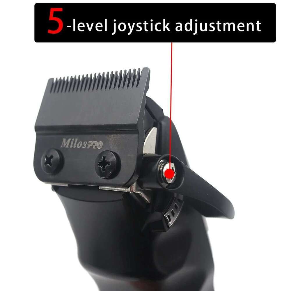 Men's Clipper Removable Battery DLC Blade Brushless Motor Cordless Low Noise Professional Cutting Hine Hair Trimmer