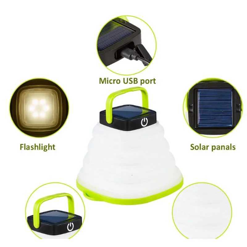 Novel and Exotic Lamp Solar Lighting Lamp Outdoor LED Light Portable Lantern Collapsible Camping Lamp USB Rechargeable M251115