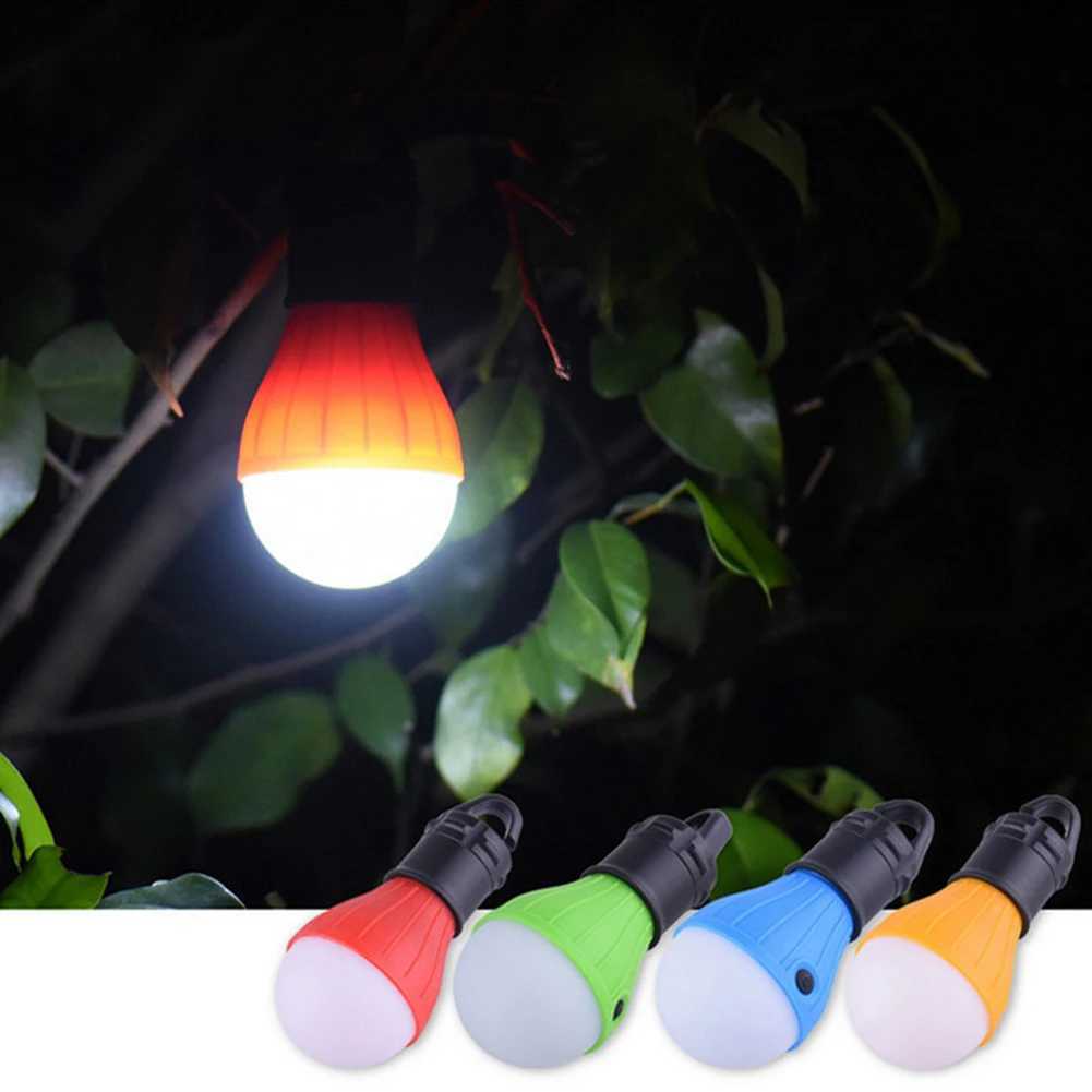 LED Camping Lantern Tent Lamp Light Bulb Emergency Light Waterproof Portable Adventure Hanging Flashlight AAA Batteries Powered M251115