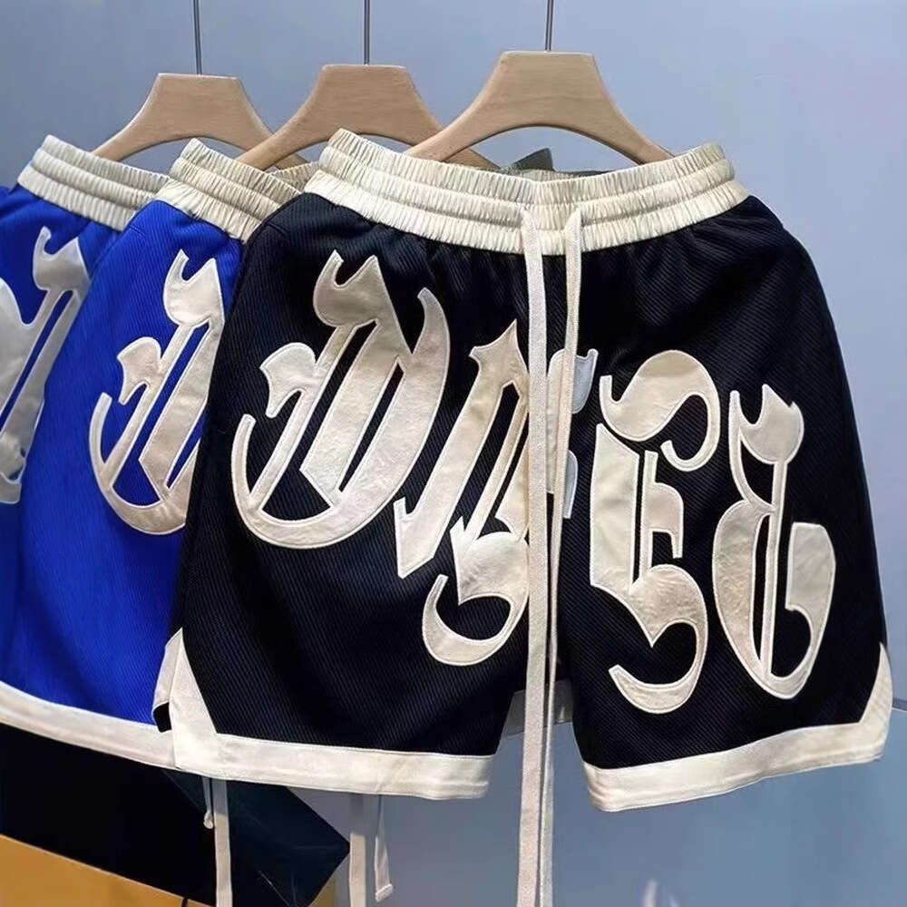 2025 Classic Ins Casual Rascal Handsome Letter Versatile Loose Trendy Men's Summer Hip Hop Sports Pentagram Pants