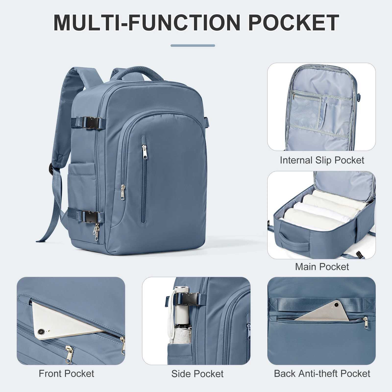 Laptop Bag Travel Backpack for Women Large Capacity Easyjet Carry-Ons 45x36x20 Backpack Ryanair 40x20x25 Mens Cabin BackpackW251114