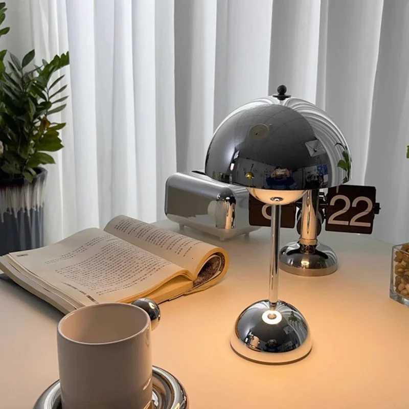 Table Lamp with Touch Control Infinitely Dimmable Mushroom Desk Lamp for Bedroom Living Room Study Cafe RestaurantW251115