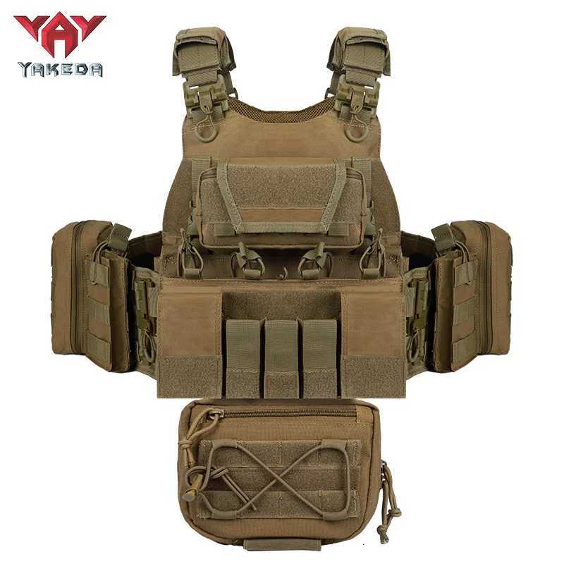 Yakeda 1000D Quick-Release Outdoor Set Training Vest Multi-Functional CS Field Tactical Vest XJ251114