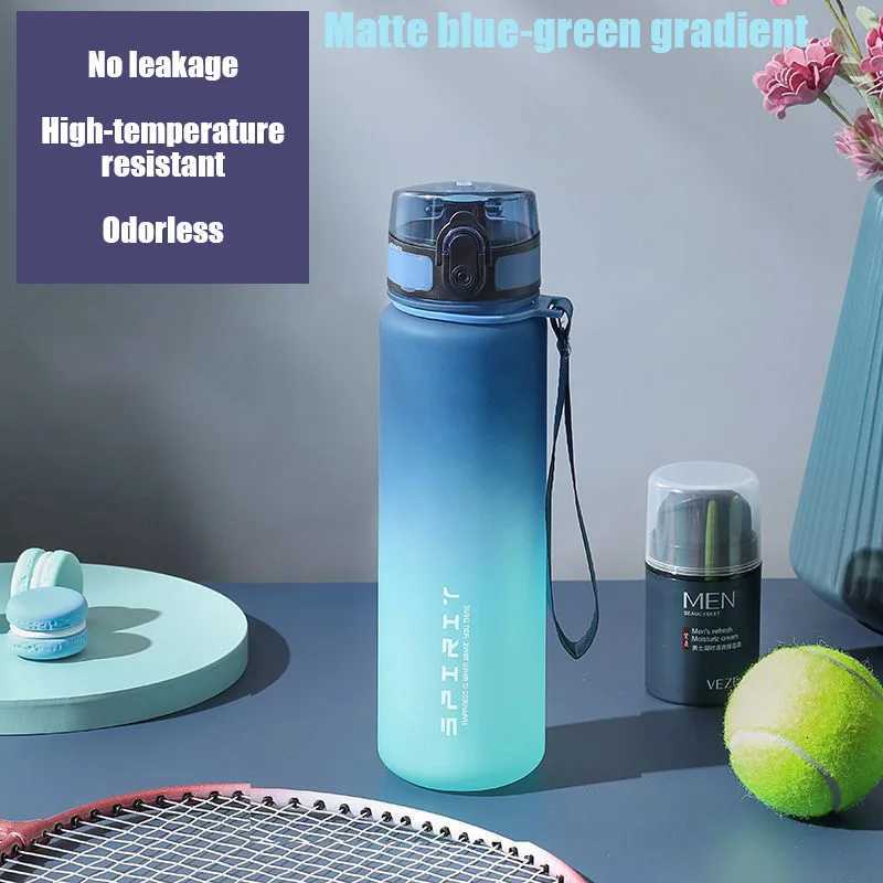 1pc Leak-Proof Sports Water Bottle - Large Capacity Portable Durable for Gym Fitness Outdoor Activities-Food Grade MaterialW251114