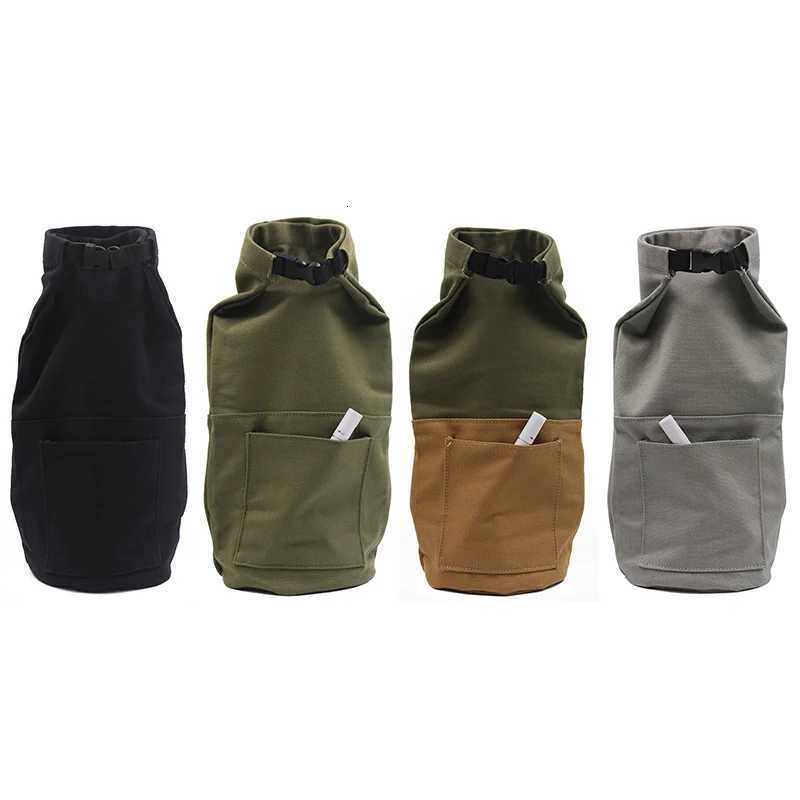 Canvas Tool Pouch Kerosene Lamp Storage Bag Horse Oil Lamp Buggy Bag Travel Bottle Bag Anti-scratch Canvas Oil Lantern Storage C M251115