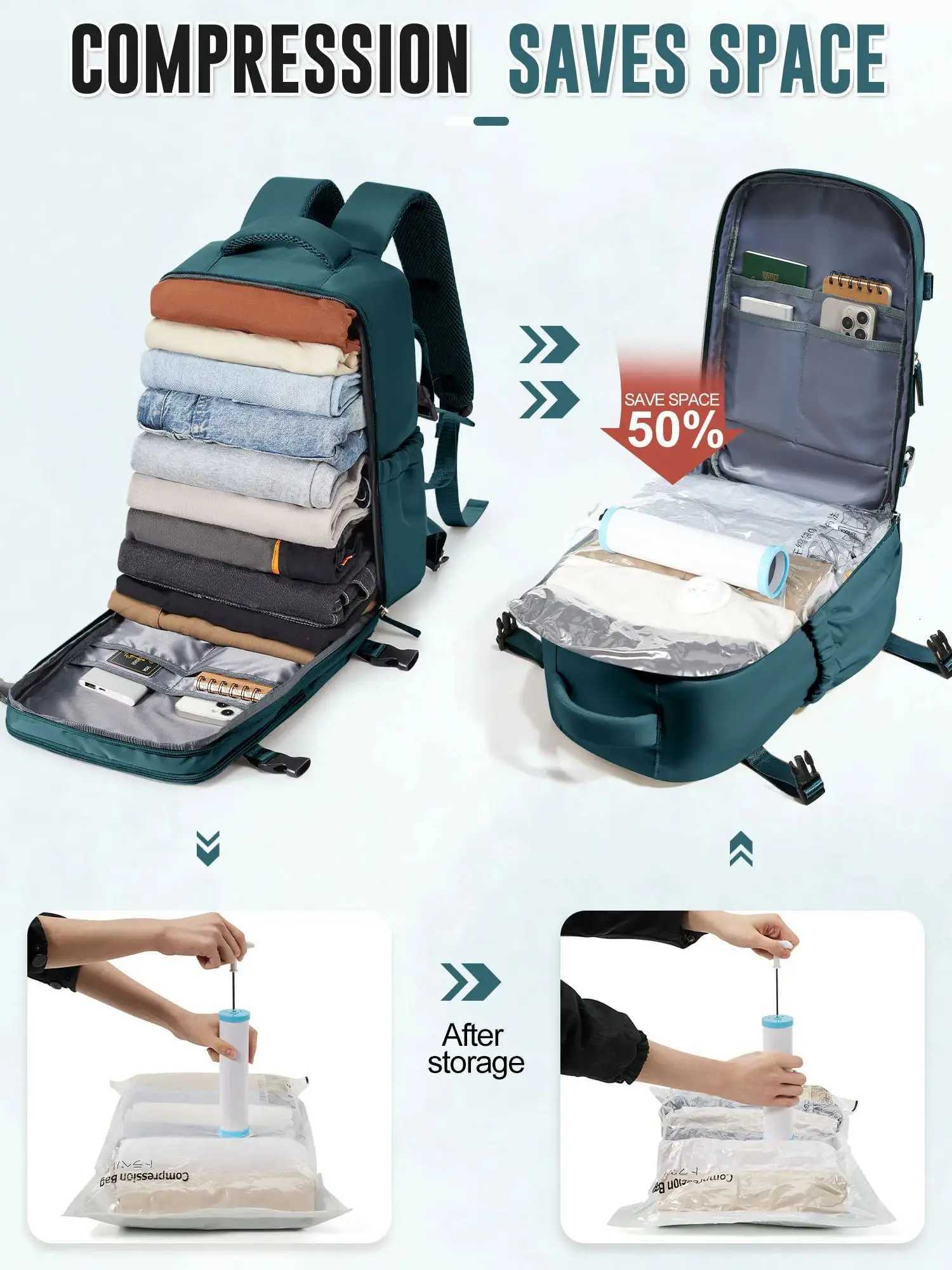 Aviation Backpack Wizzair 40x30x20 Air Vacuum Storage Bags With Travel Backpack for Men WomenRyanair Notebook Backpack for WorkW251114