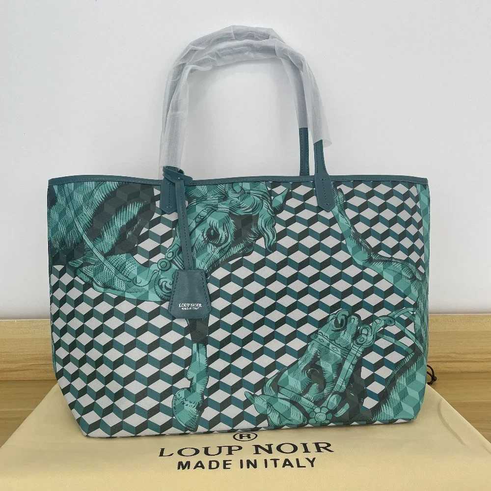 LOUP NOIR New Womens Handbag High Quality Large Capacity Womens Handbag Shoulder Black Womens Handbag High Quality Casual Handbag Sac W250415