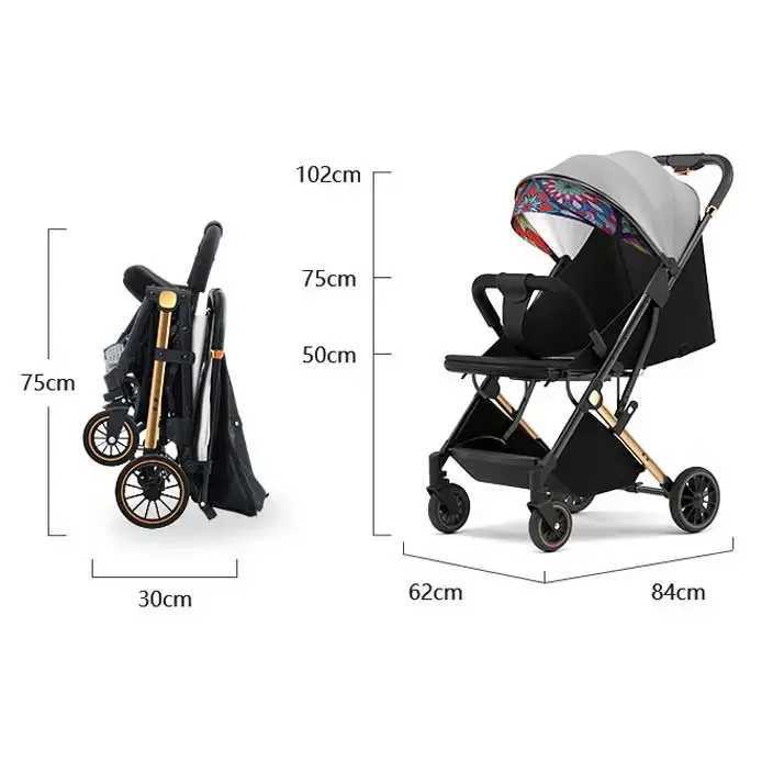 The new folding baby stroller is lightweight and foldable X250415