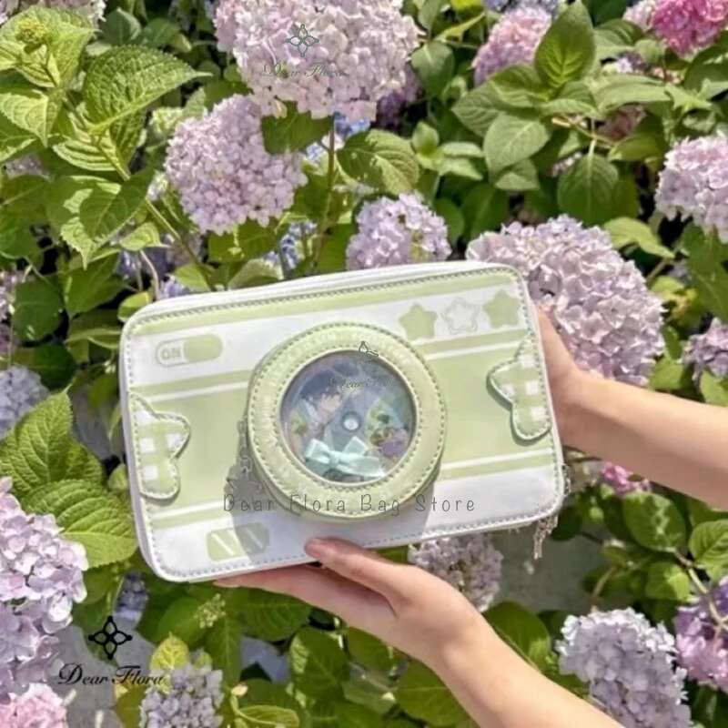 New Design Small Camera Ita Fashionable Cute Girl Transparent DIY Cosplay Shoulder Bags Street Trend Messenger Crossbody Bag