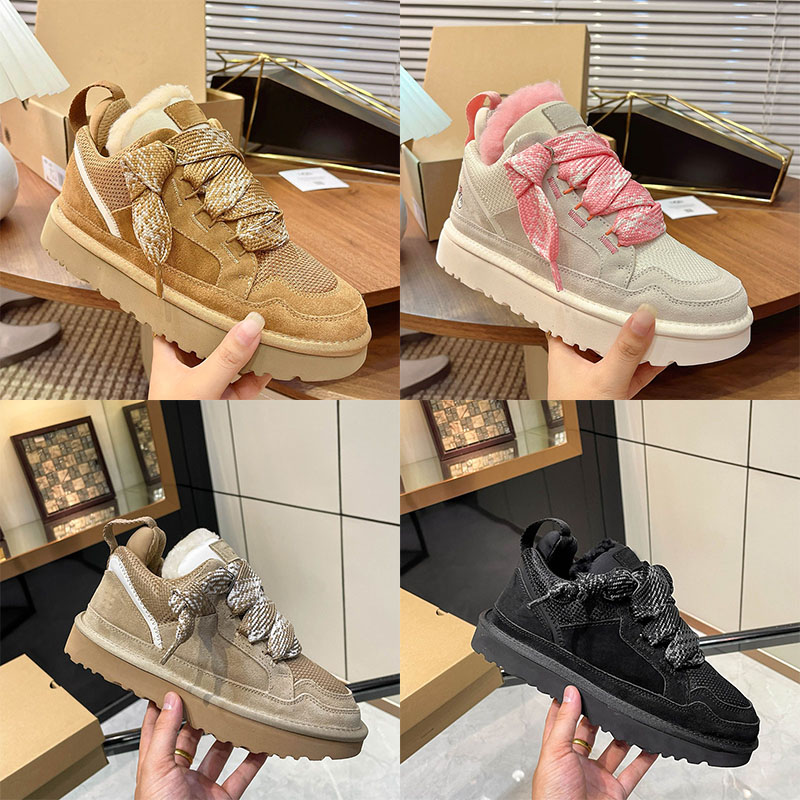 Lowmel Sneakers uggbootwomen ugboots Australia Snow Boots Lo Lowmel Sneaker warm Fur Sheepskin Boots Ankle Booties Platform Boot Winter Boots Womens Mens Shoes