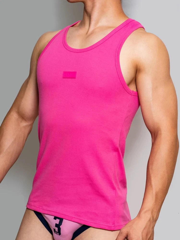 Mens Underwear Fitness Sports Camisol Loose Sleepwear Family Casual Solid Color Shirt Summer 250407