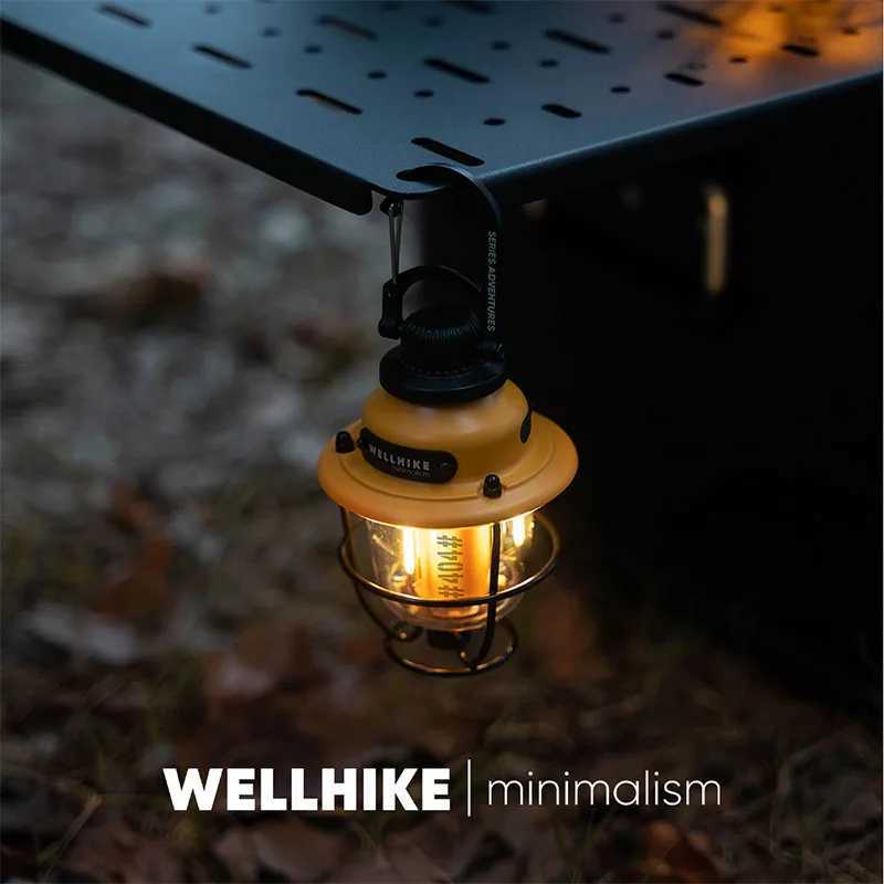 WELLHIKE Outdoor Lock Loose Fruit Lamp Ultra -Long Closer -End Photos Of The Camp Atmosphere Mini Lamp Multi -Gear Adjustment M251115
